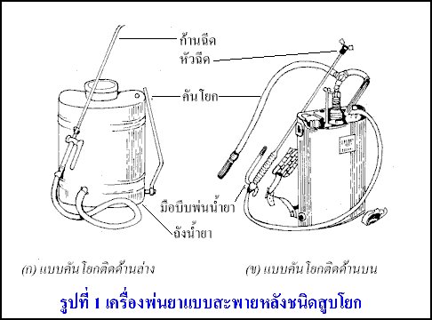 เครื่องพ่นยาแบบสะพายหลัง ชนิดสูบโยก